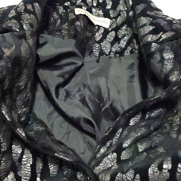 HOST PICK Bamboo Traders Black Leopard Print Boxy Long Sleeve Jacket - Picture 7 of 9